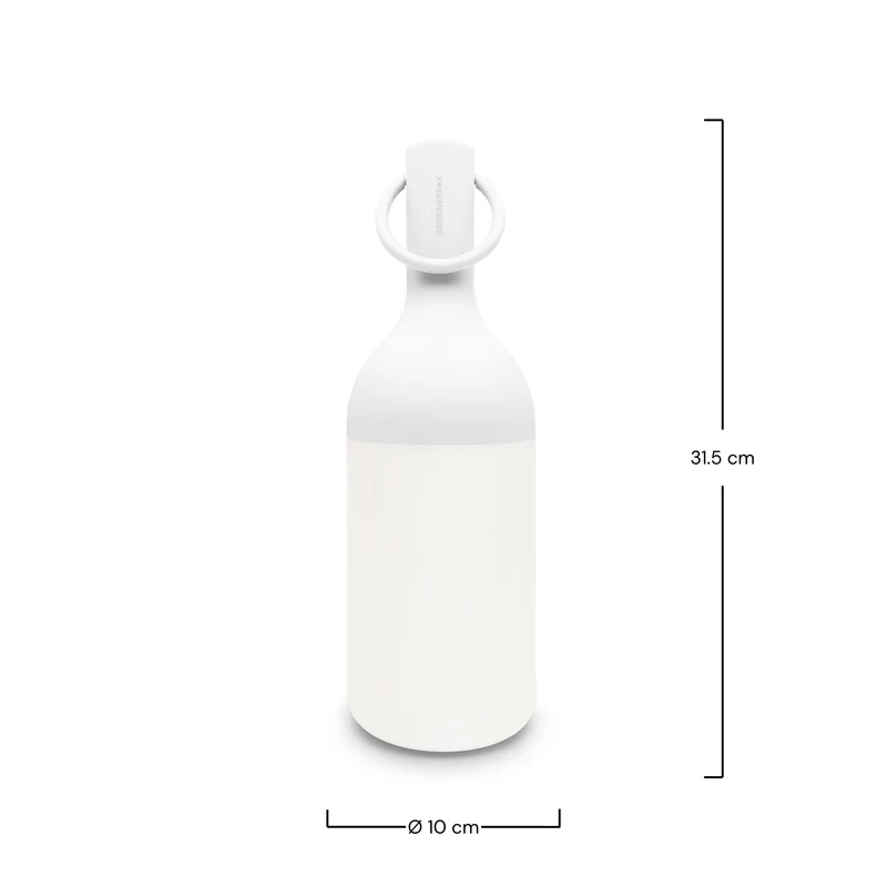 Lampe nomade Elo en plastique blanc