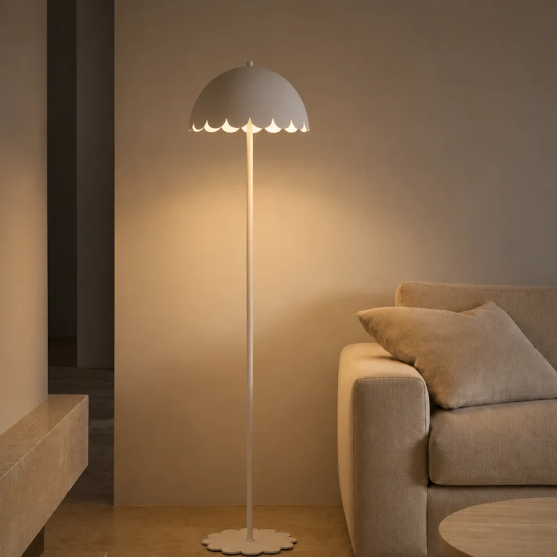 Lampadaire Flow en métal blanc H142 cm