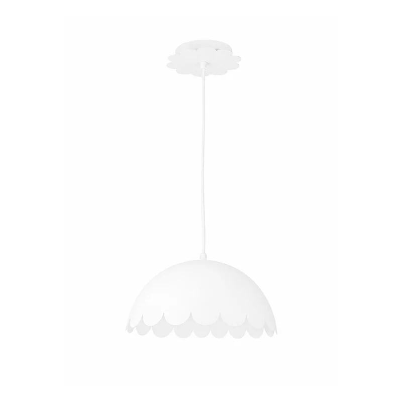 Suspension Flow en métal blanc D30 cm