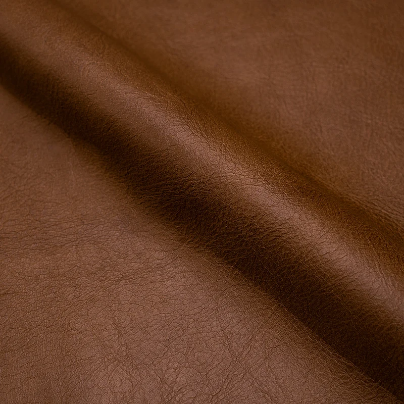 Fauteuil Gustave en cuir de buffle marron