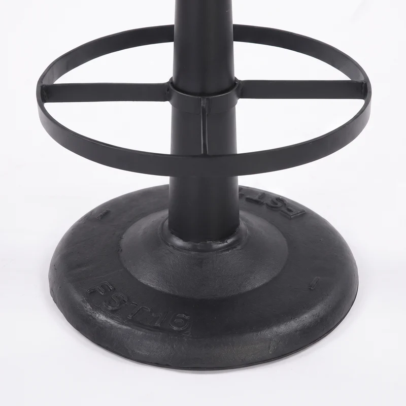 Tabouret pour îlot central Lucien 65 cm en cuir de buffle marron