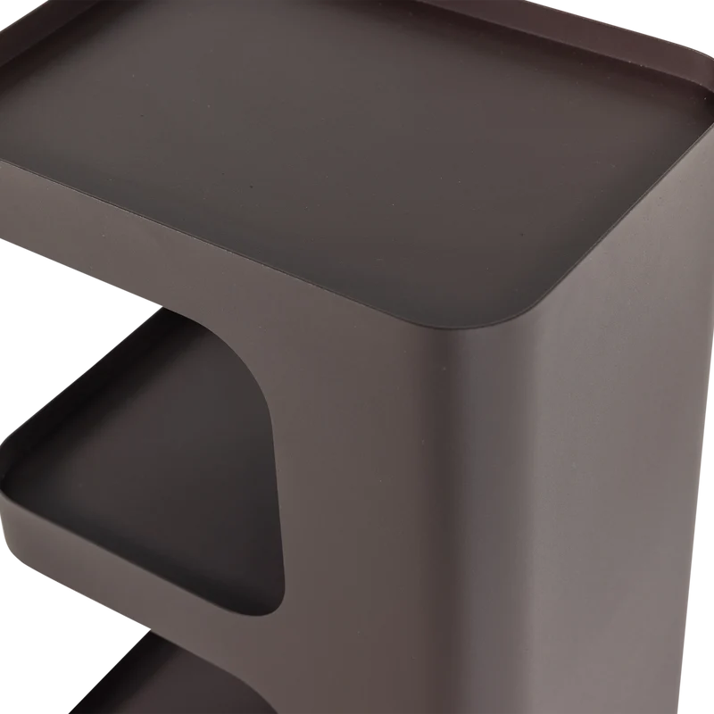 Vire bijzettafel metaal donkerbruin