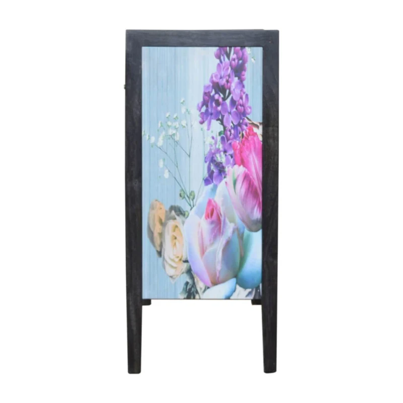 Mayah™ - Commode Lady motif floral fait-main