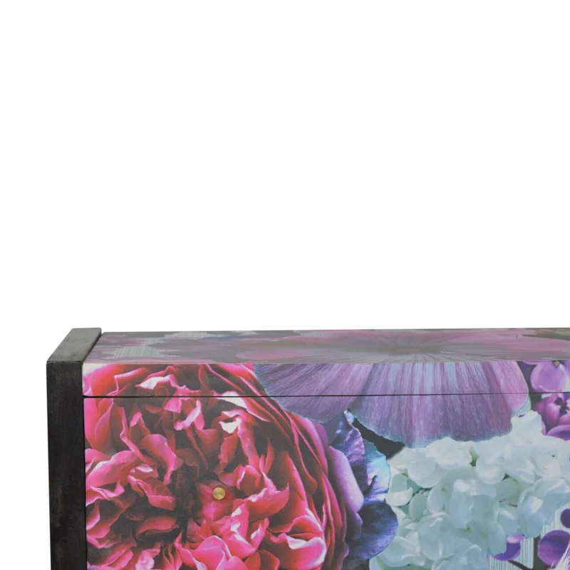 Mayah™ - Commode Lady motif floral fait-main
