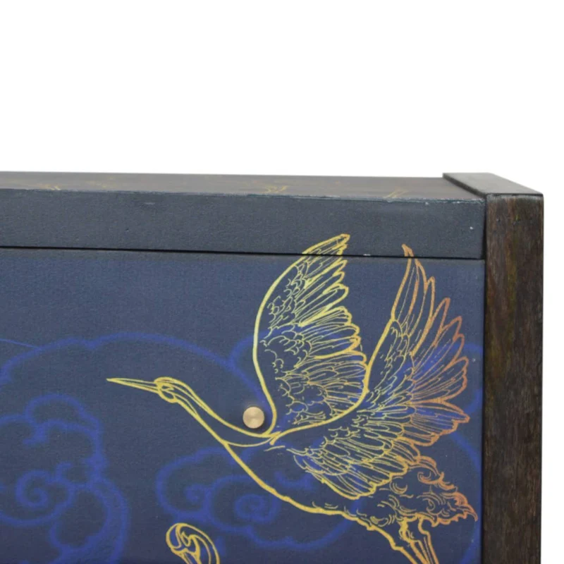 Mayah™ - Commode Shangri-la motif floral fait-main