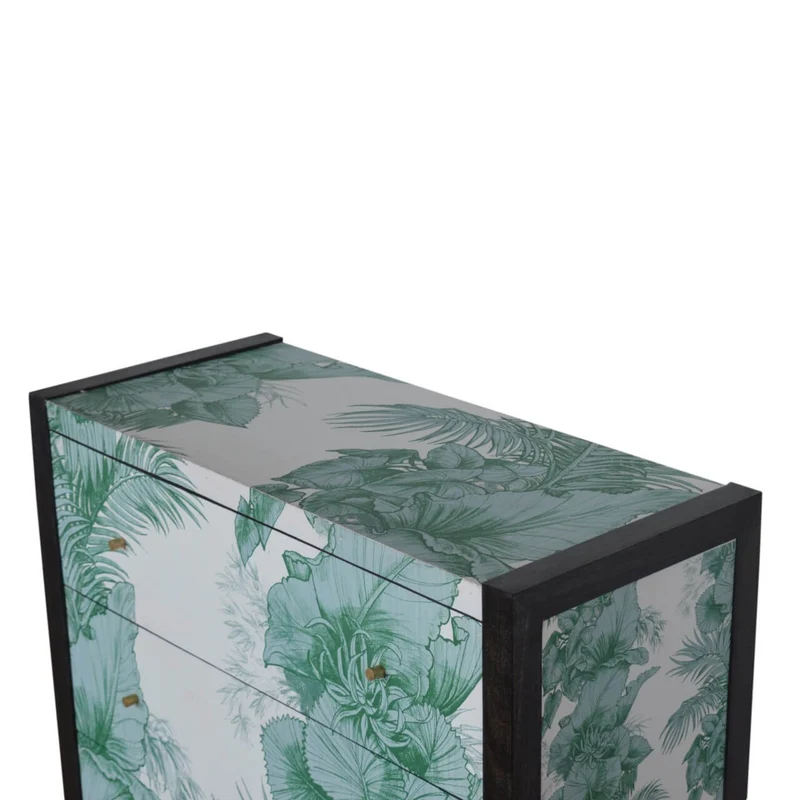 Mayah™ - Commode motif floral fait-main