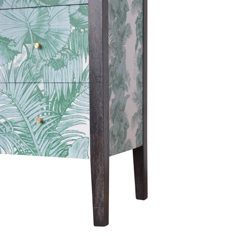 Mayah™ - Commode motif floral fait-main