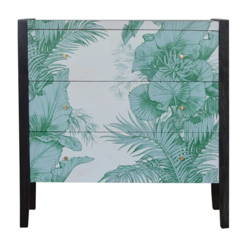 Mayah™ - Commode motif floral fait-main
