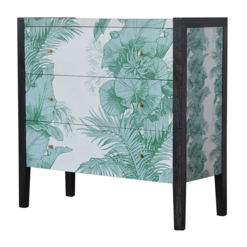 Mayah™ - Commode motif floral fait-main