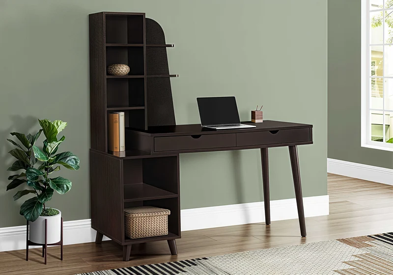 VELTORIA™ – COMPUTER DESK WITH BOOKCASE – I 7096