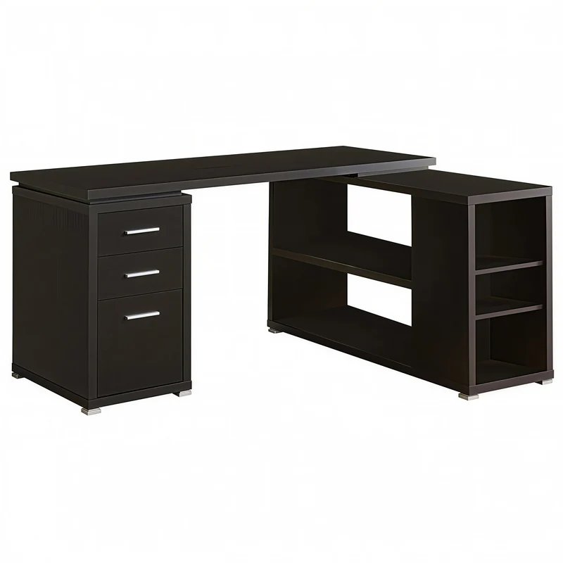 VANTEX CORNER™ – L-SHAPED RECLAIMED OFFICE DESK – I 7421