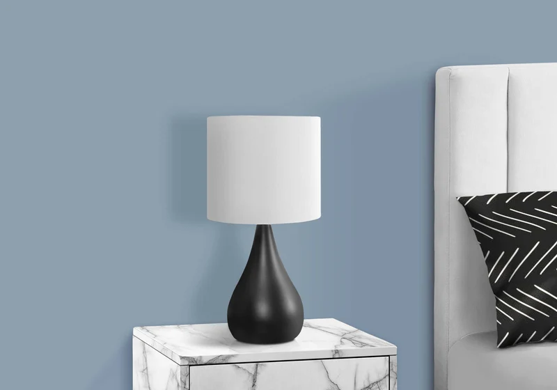 VIRELLE TEARDROP™ – CONTEMPORARY BLACK TABLE LAMP SET (2-PIECE) – I 9639