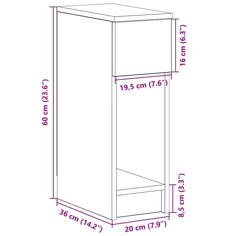 Table de Chevet Haute Bois