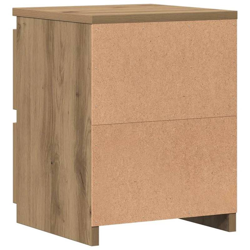 Table de Chevet Moderne Bois 2 Tiroirs