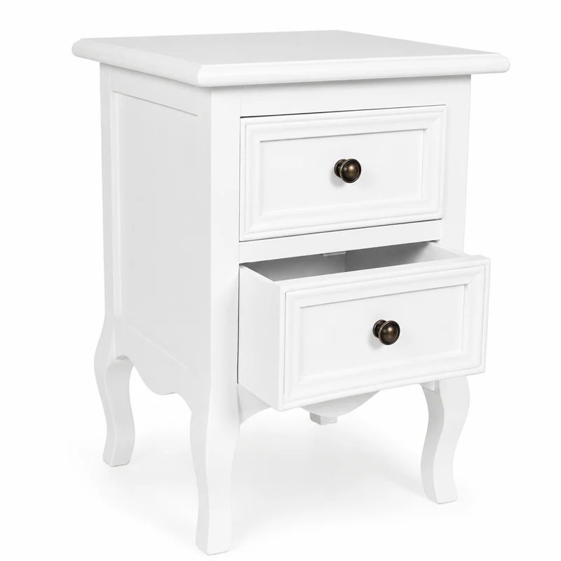 Table de Chevet Vintage Blanche