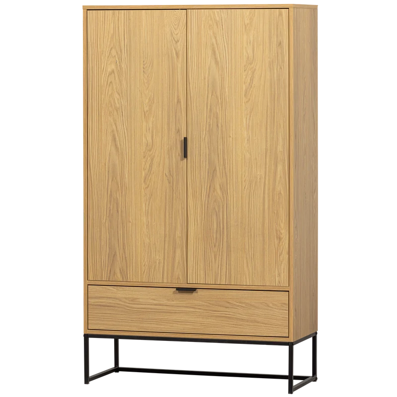 Silas 2-deurs kast eiken decor