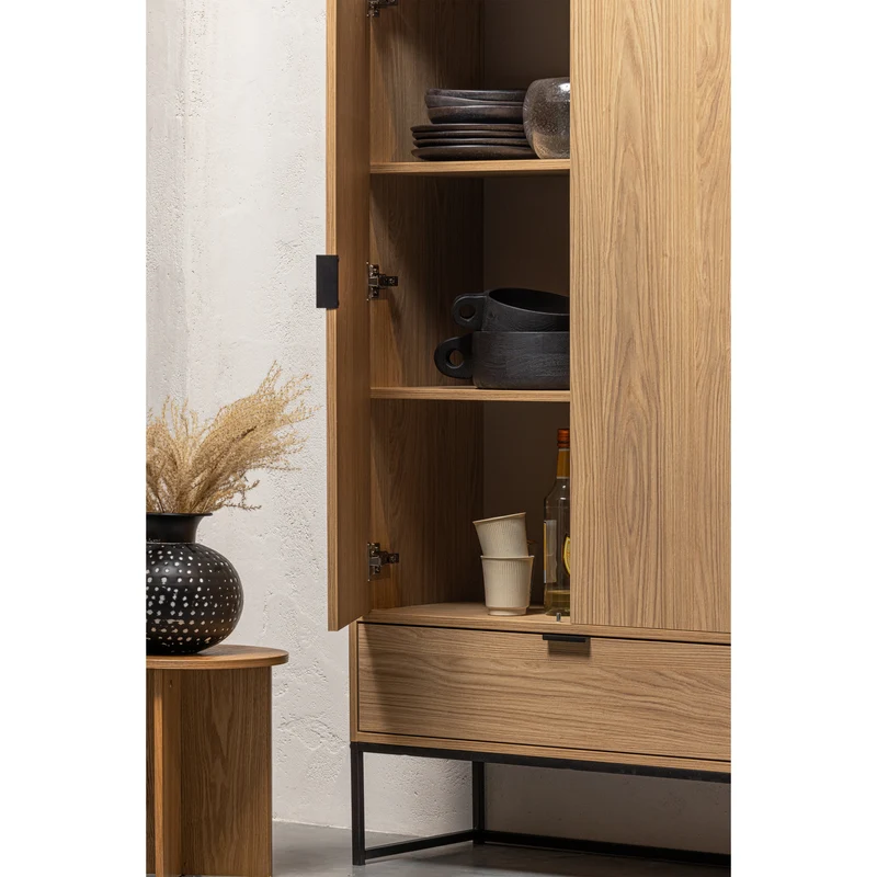 Silas 2-deurs kast eiken decor