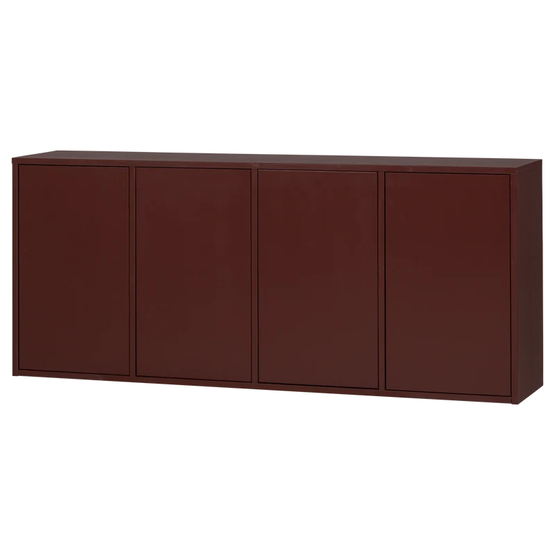 Merel dressoir grenen bordeauxrood