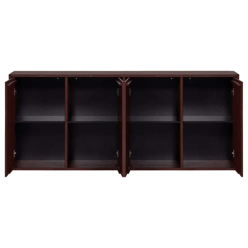 Merel dressoir grenen bordeauxrood