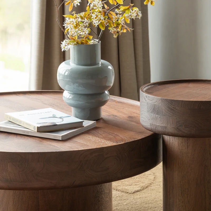 Dara bijzettafel mangohout bruin