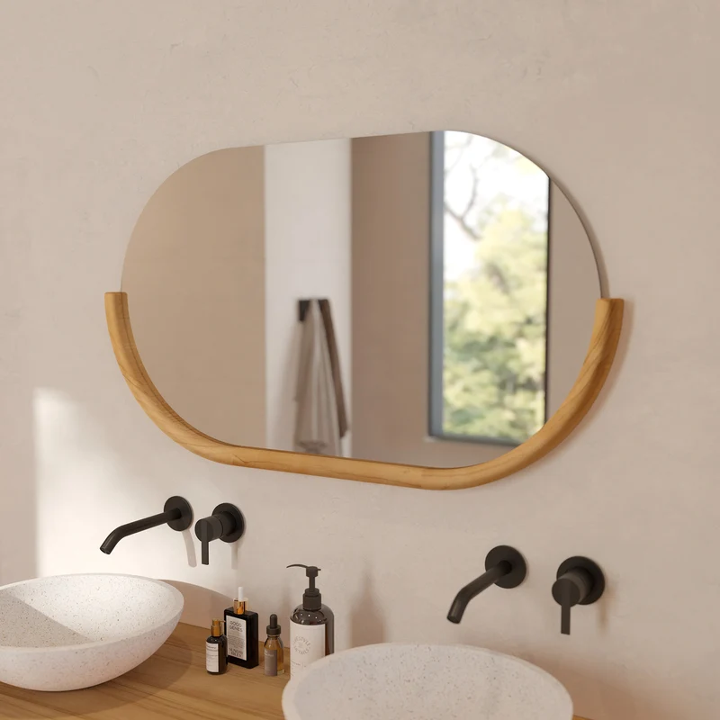 Miroir mural de salle de bain Zéphyr ovale