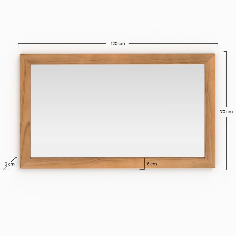 Miroir mural de salle de bain Cléa rectangulaire