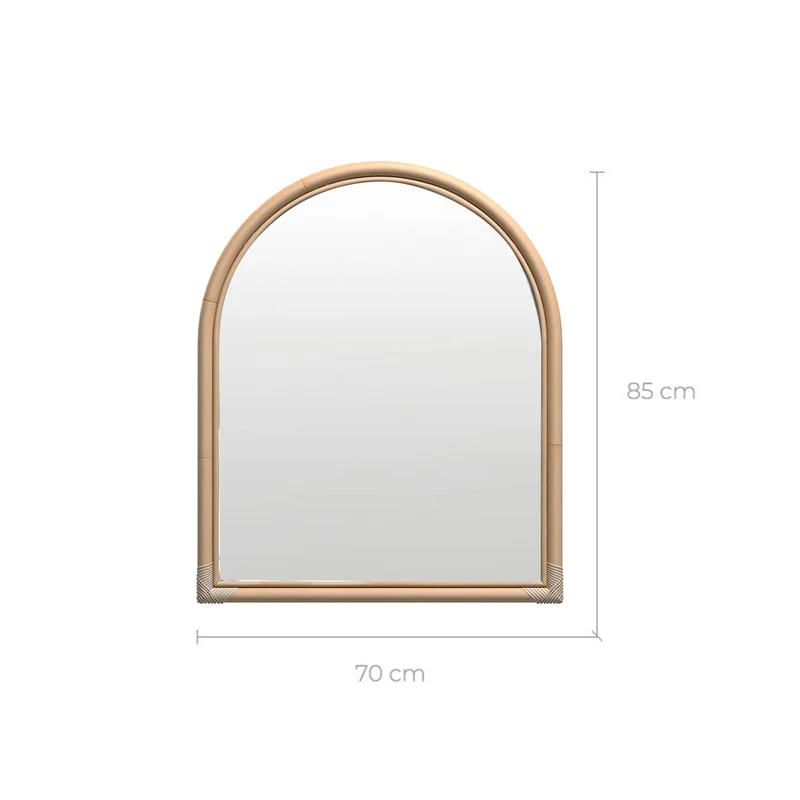 Miroir en rotin Indra