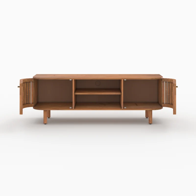 Meuble TV Paola en bois d'acacia