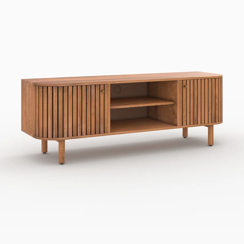 Meuble TV Paola en bois d'acacia