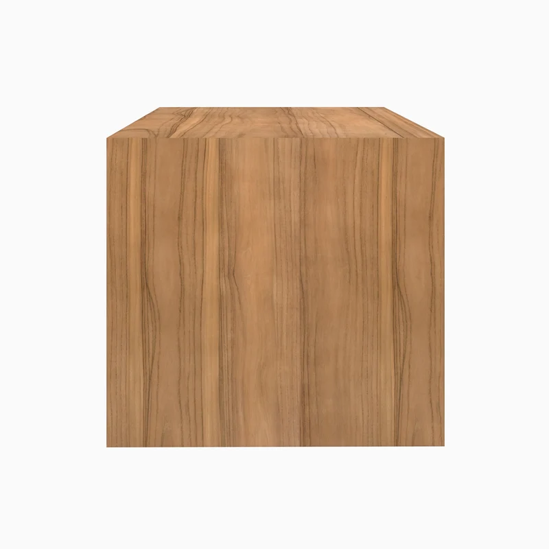 Meuble de salle de bain suspendu Hera en bois de teck 90 cm