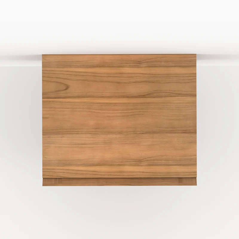 Meuble de salle de bain suspendu Hera en bois de teck 60 cm