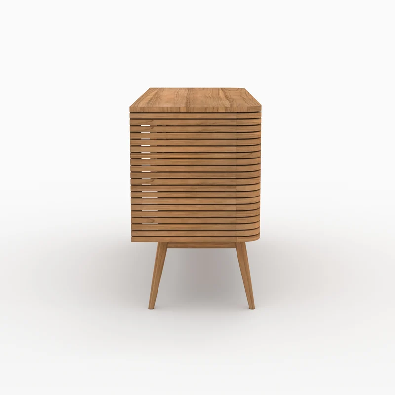 Meuble de salle de bain Auguste en bois de teck 140 cm