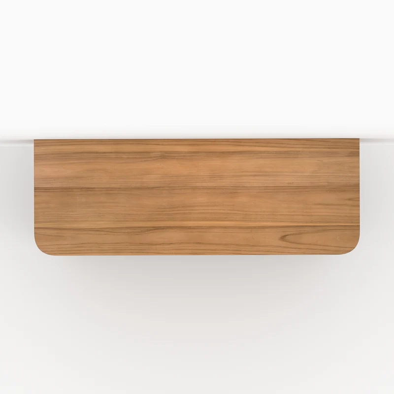 Meuble de salle de bain Auguste en bois de teck 140 cm