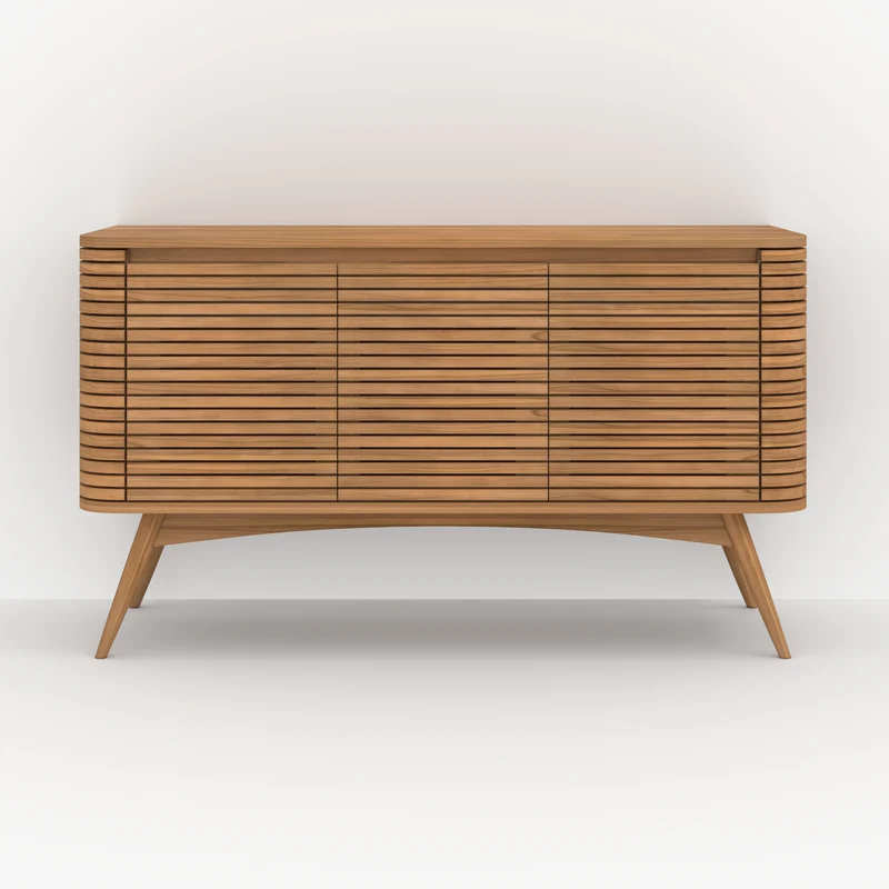 Meuble de salle de bain Auguste en bois de teck 140 cm