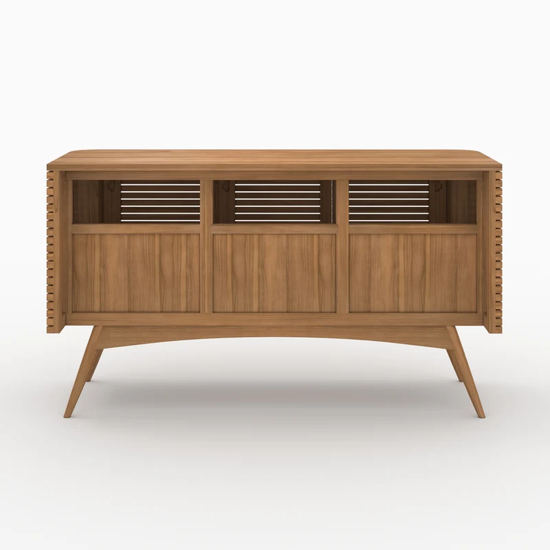 Meuble de salle de bain Auguste en bois de teck 140 cm
