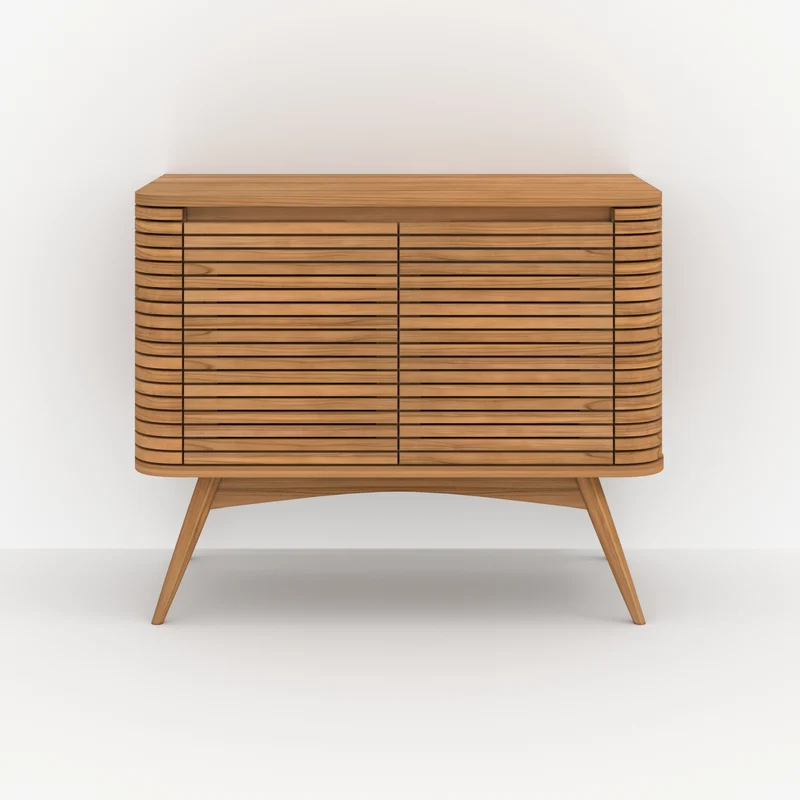 Meuble de salle de bain Auguste en bois de teck 100 cm