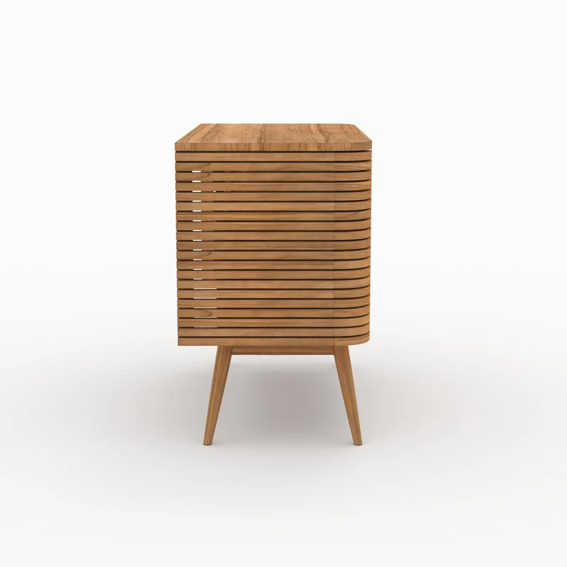 Meuble de salle de bain Auguste en bois de teck 100 cm