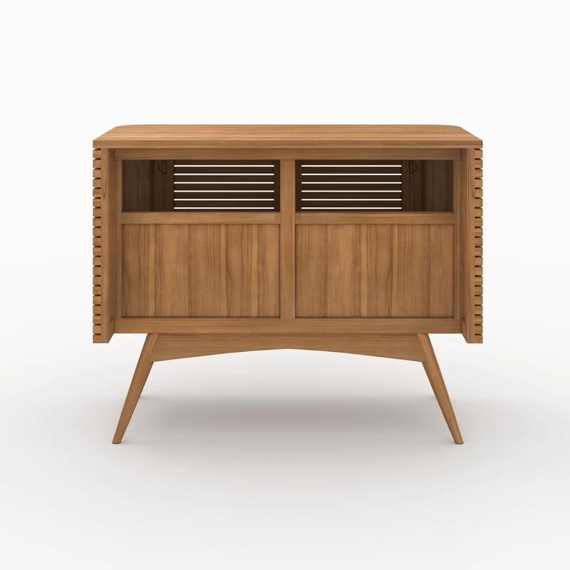 Meuble de salle de bain Auguste en bois de teck 100 cm
