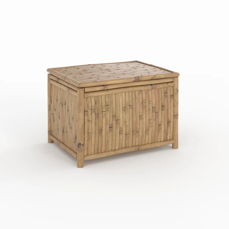 Lot de 3 coffres de jardin Vadella en bambou