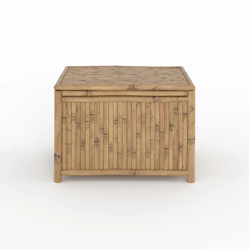 Lot de 3 coffres de jardin Vadella en bambou