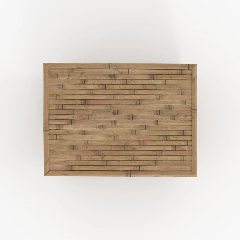 Lot de 3 coffres de jardin Vadella en bambou
