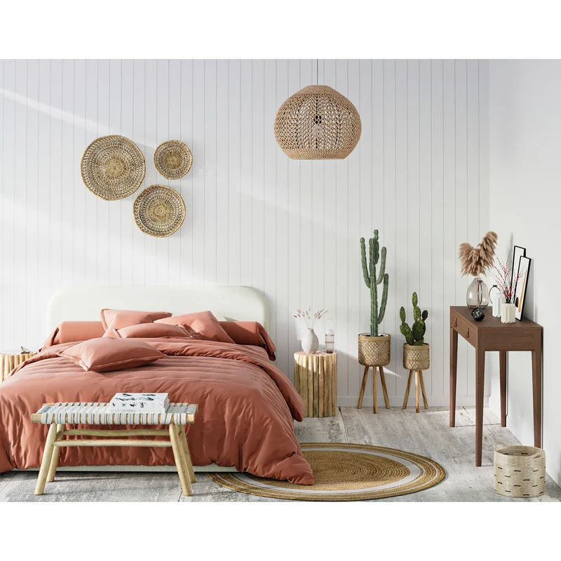 Lit double Tilly avec coffre 140x190 cm en tissu gris/beige