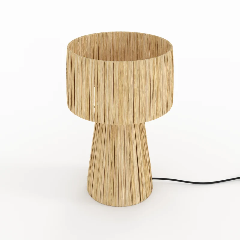 Lampe Soléa en feuille de palmier