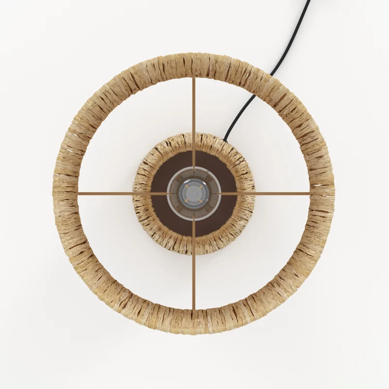Lampe Soléa en feuille de palmier