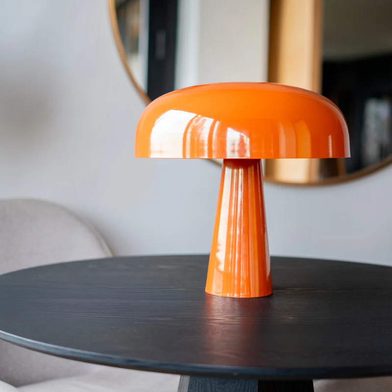 Lampe Livia en métal orange