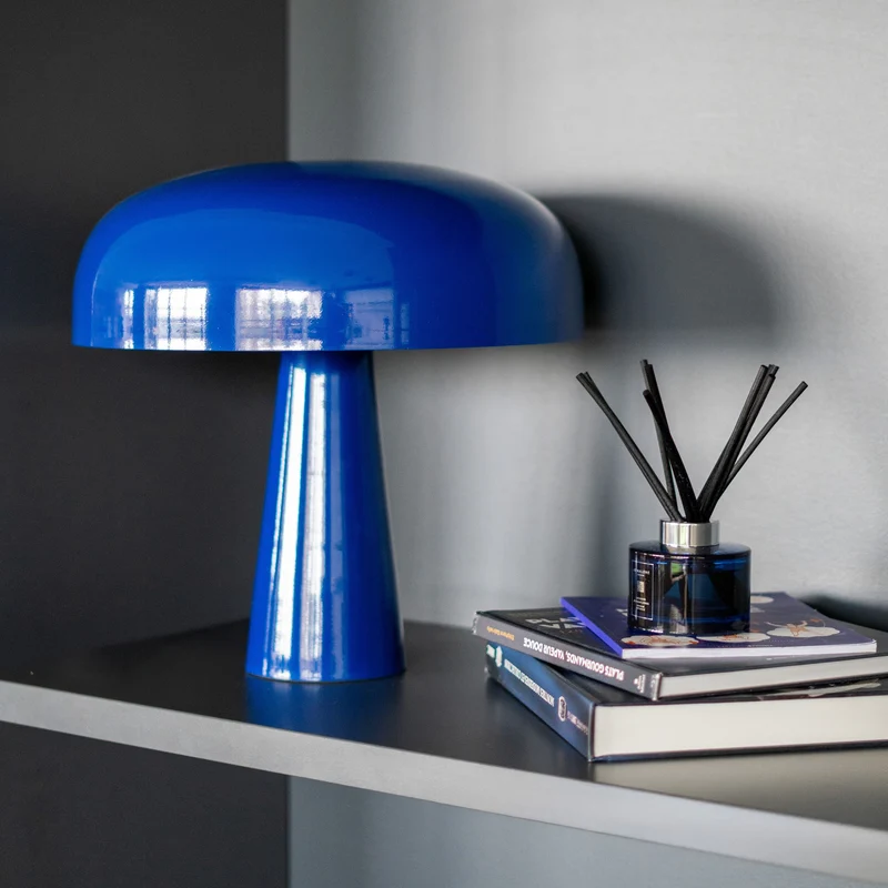 Lampe Livia en métal bleu foncé