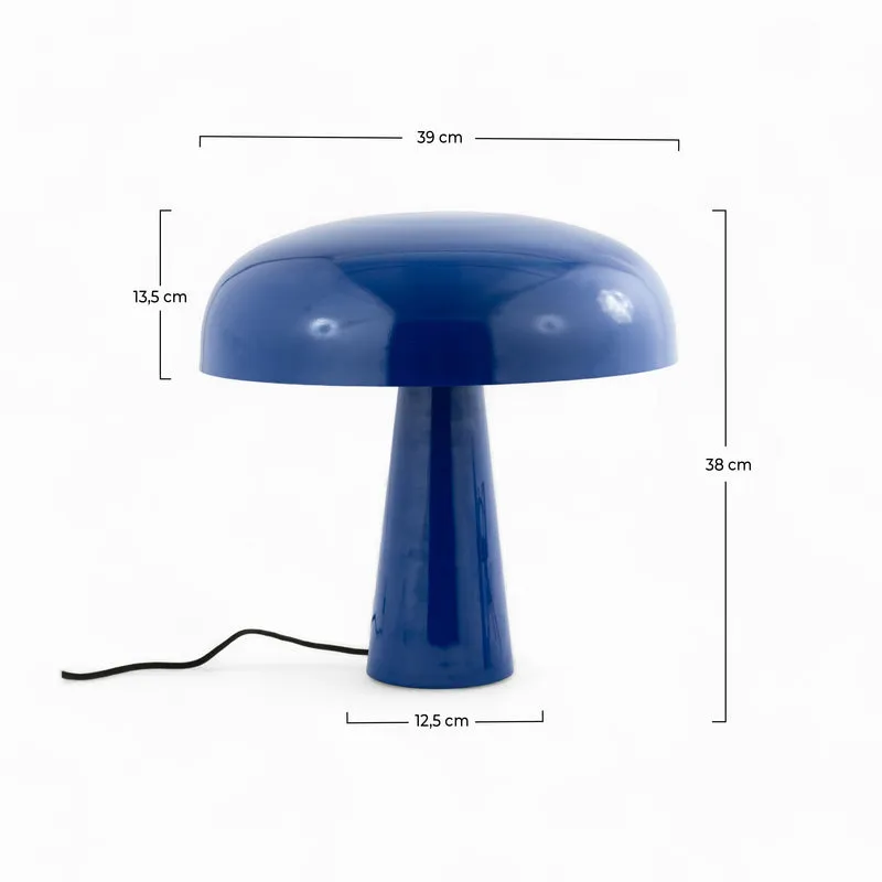 Lampe Livia en métal bleu foncé