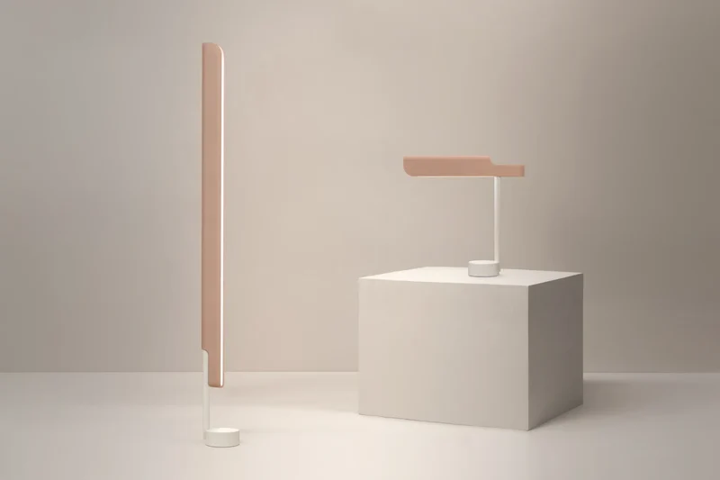 Lampadaire Vertical Cuir