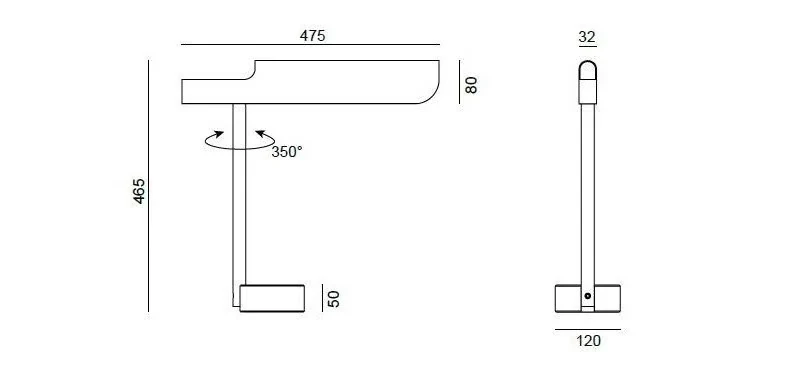 Lampe de table Profile Tissu