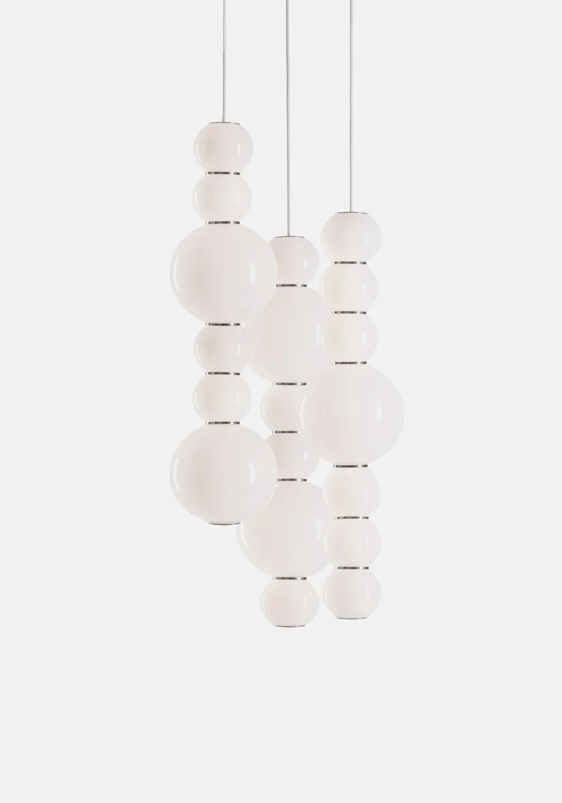 Lustre Double Pearl 3 Brillant